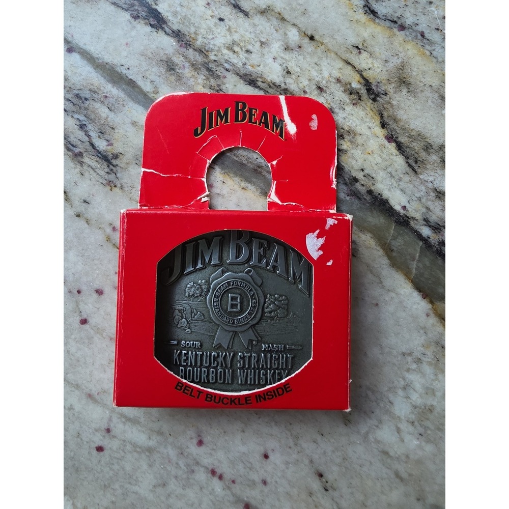 Jim‎ Beam Bourbon Belt Buckle Advertising Collectible